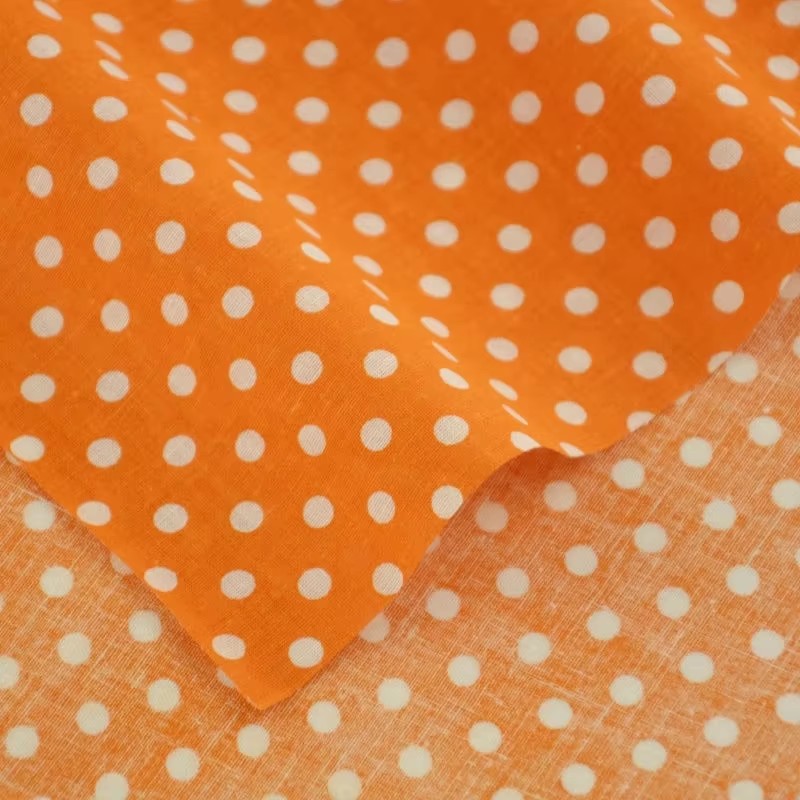 قماش قطني مطبوع بنقط بولكا برت - مراجعة Home Textiles And Decor وسعره