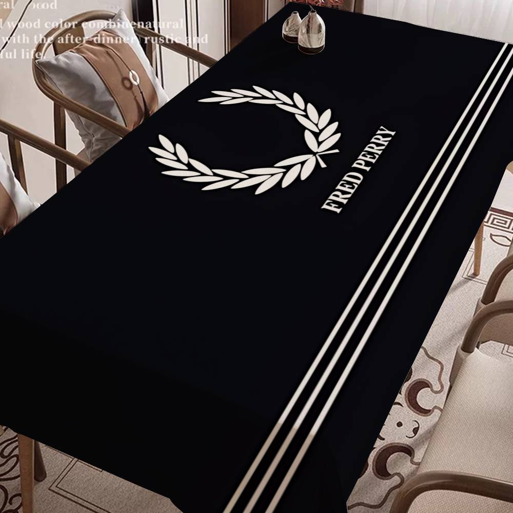 مفرش طاولة مستطيل الشكل بشعار  - مراجعة Home Textiles Today Logo وسعره