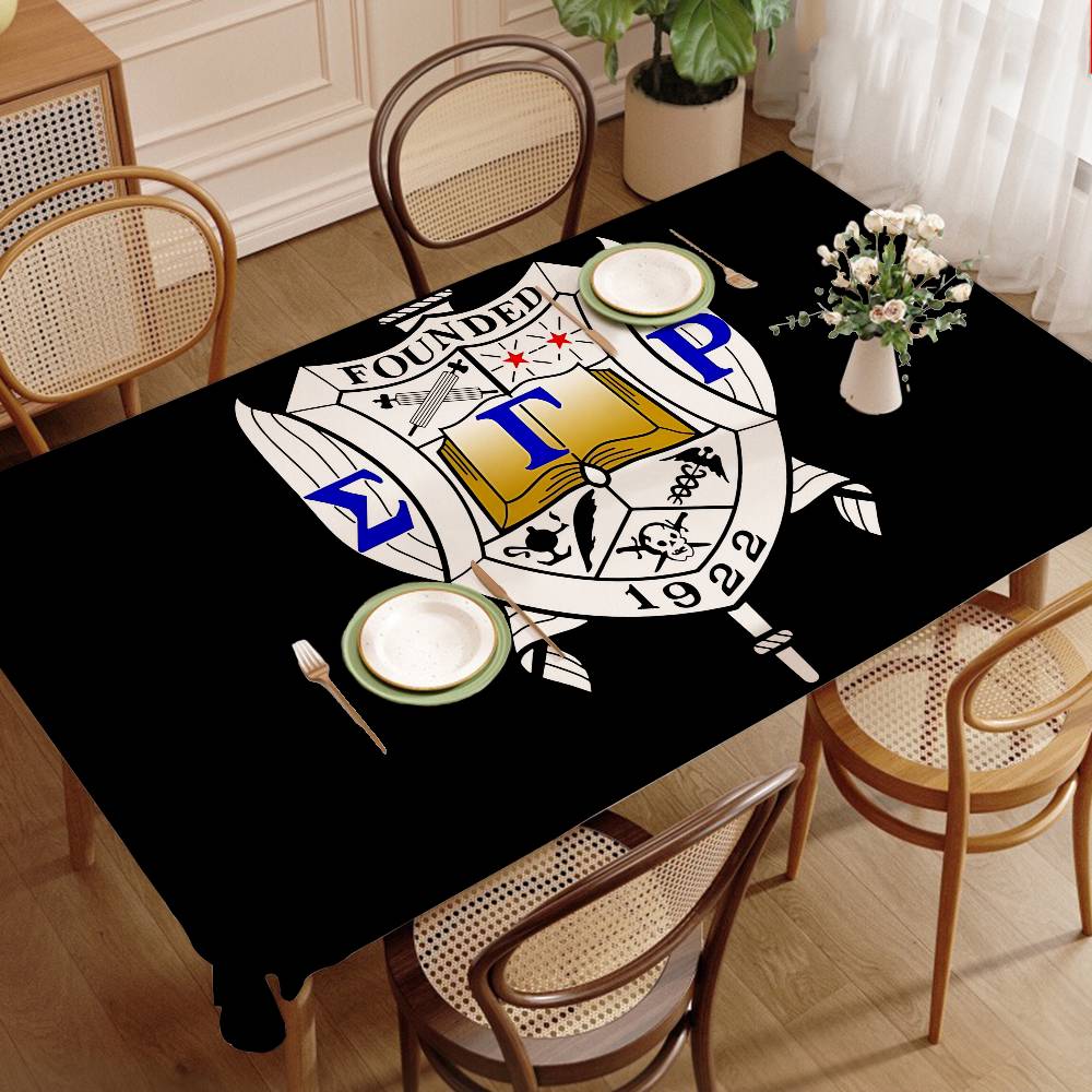 مفرش طاولة بشعار سيجما جاما رو - مراجعة Home Textiles Today Logo وسعره